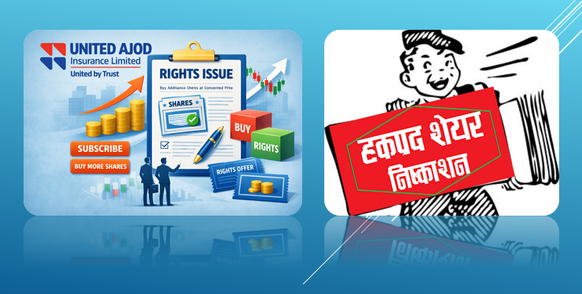 युनाइटेड अजोड इन्स्योरेन्सको हकप्रद शेयर निष्काशन आजदेखि खुला